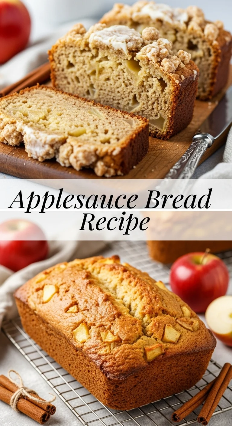 Applesauce Bread Recipe: 5 Delicious & Essential Tips for Baking the Perfect Loaf - Pinterest Image