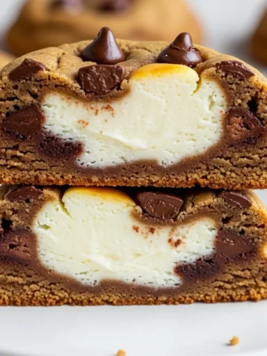 Cheesecake Stuffed Chocolate Chip Cookies
