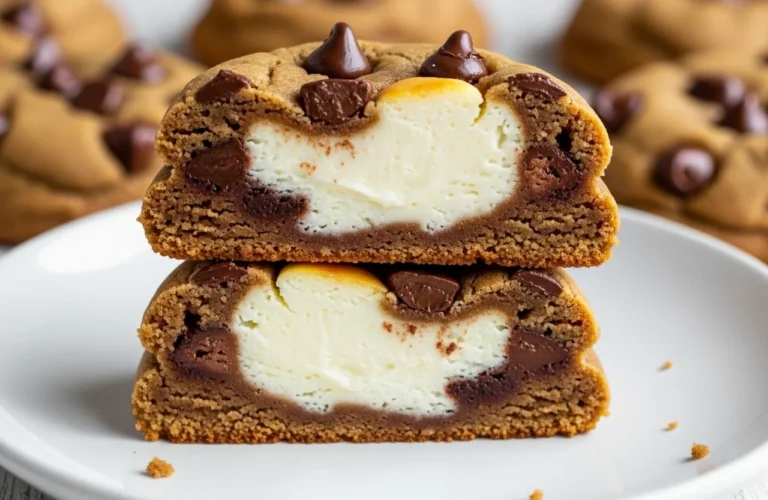 Cheesecake Stuffed Chocolate Chip Cookies