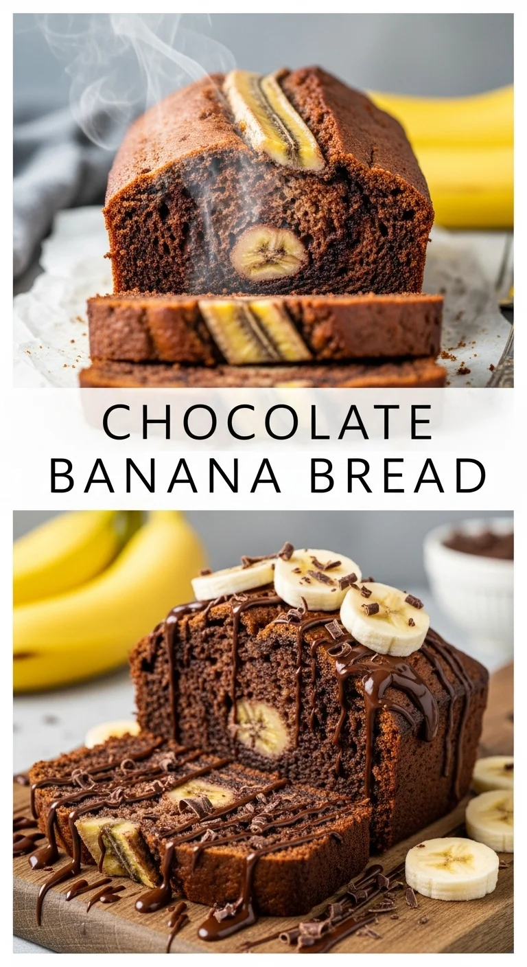 Chocolate Banana Bread: 7 Delicious Recipes for an Amazing Treat - Pinterest Image