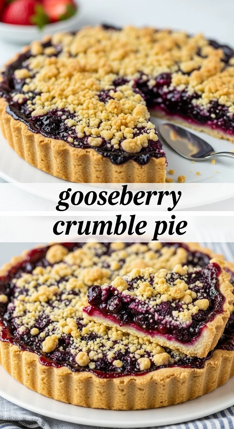 Gooseberry Crumble Pie: 7 Amazing Recipes for a Perfect Dessert - Pinterest Image