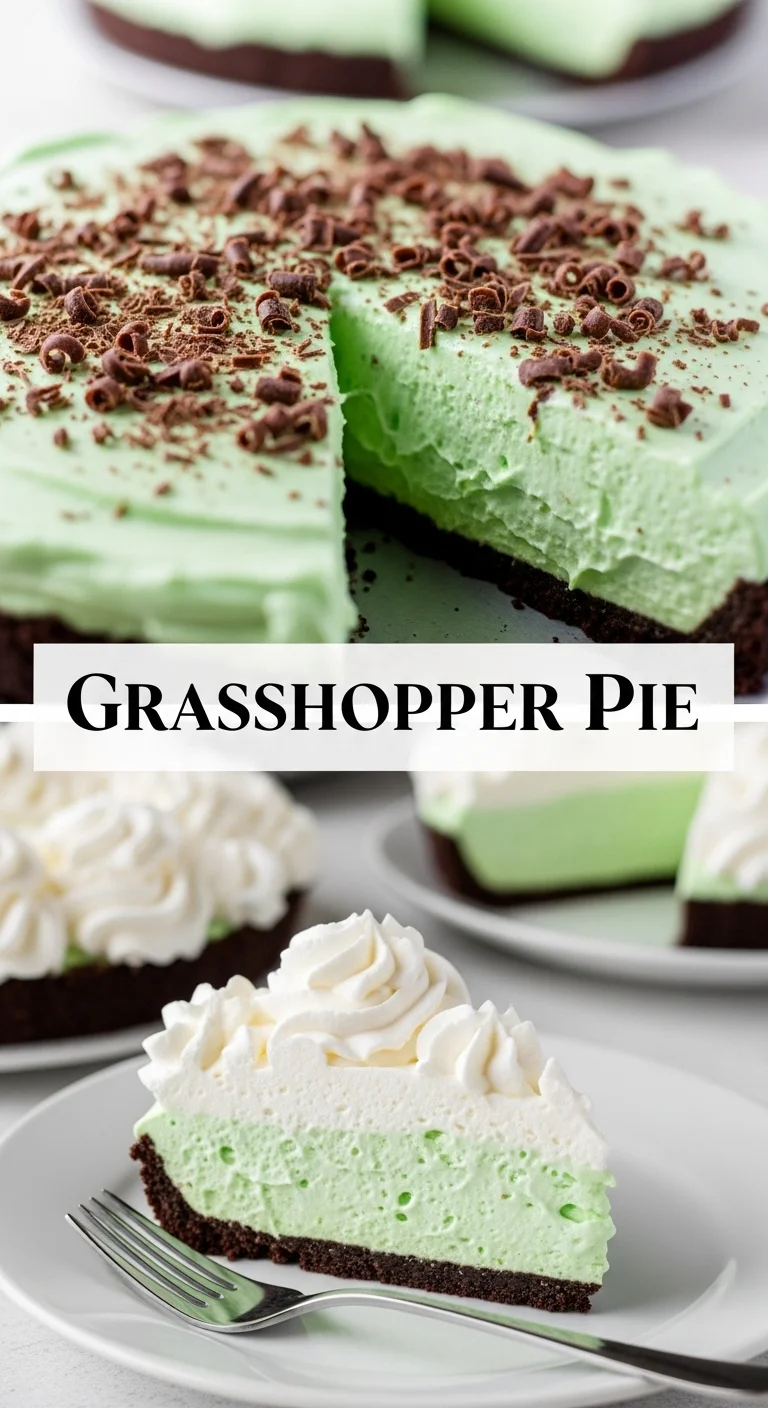 Grasshopper Pie: 5 Easy Steps to Create This Classic Indulgent Dessert - Pinterest Image