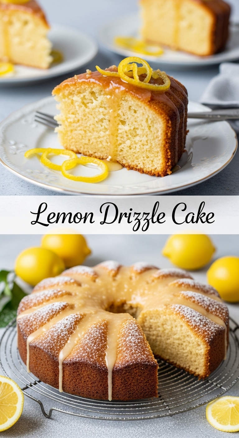Lemon Drizzle Cake: 7 Amazing Secrets to Master the Ultimate Recipe - Pinterest Image