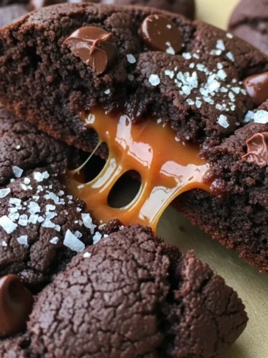 Salted Caramel Chocolate Cookie