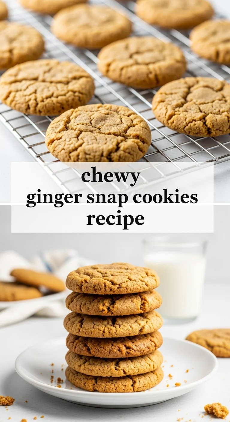 chewy ginger snap cookies recipe: 7 Amazing Steps for the Perfect Chewy Treat - Pinterest Image