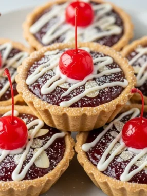 Cherry Bakewell Tartlets