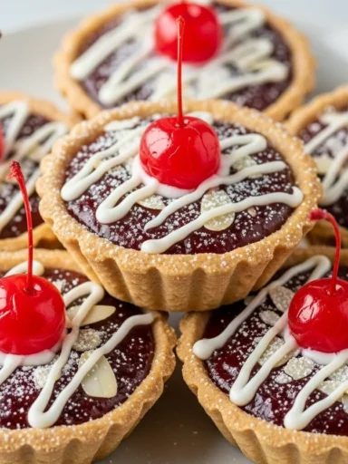 Cherry Bakewell Tartlets