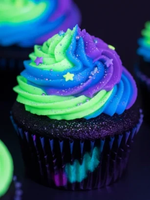 Midnight Glow Cupcakes