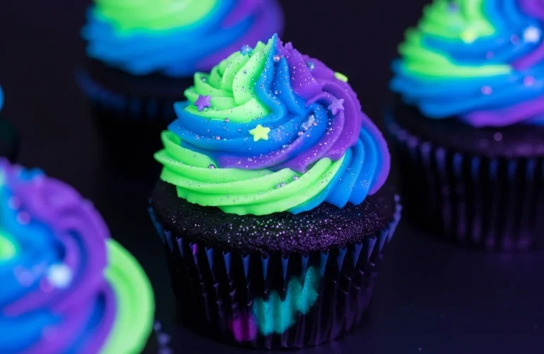Midnight Glow Cupcakes