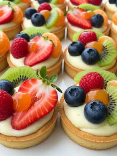 Mini Fruit Tarts With Pastry Cream
