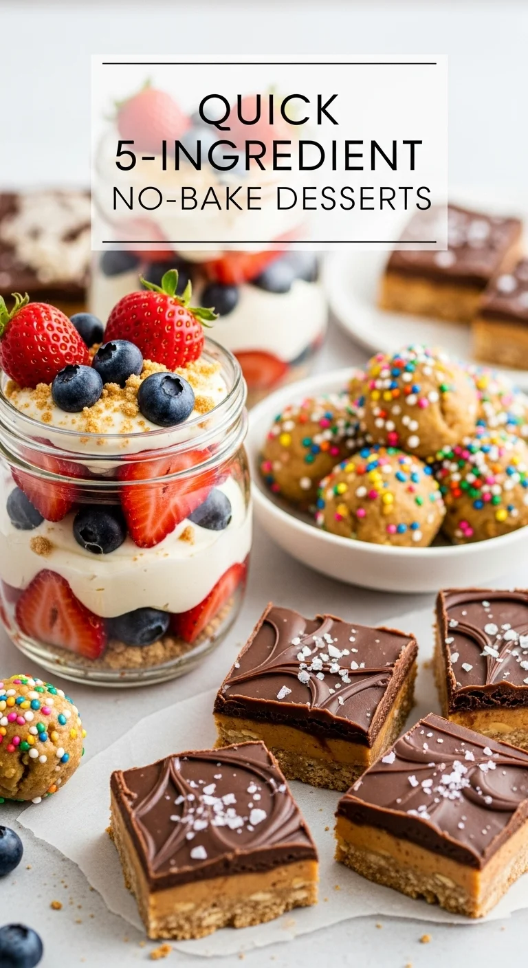 Quick 5-Ingredient No-Bake Desserts: 7 Amazing Recipes You Can Master Instantly! - Image 1