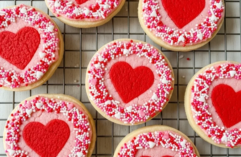 Slice and Bake Heart Cookies