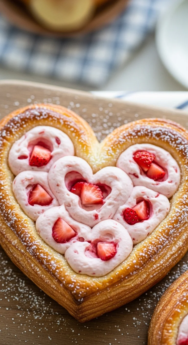 Strawberry Cream Cheese Heart Danishes: 7 Delicious Secrets to Master This Amazing Pastry - Image 1