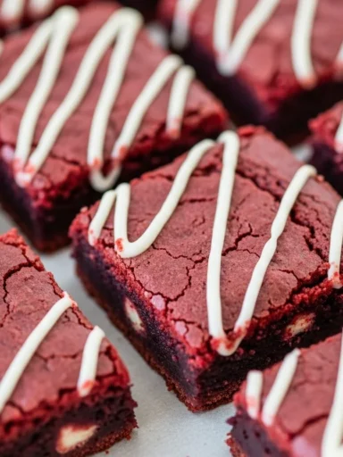 fudgy Red Velvet Brownies Recipe