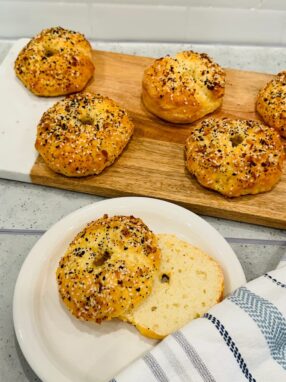 Easy High Protein Bagels