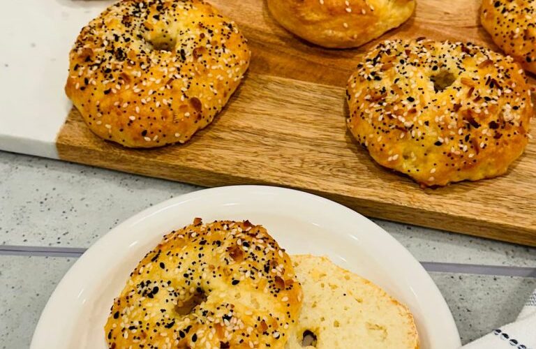 Easy High Protein Bagels