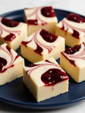 White Chocolate Raspberry Fudge