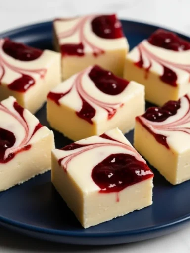 White Chocolate Raspberry Fudge