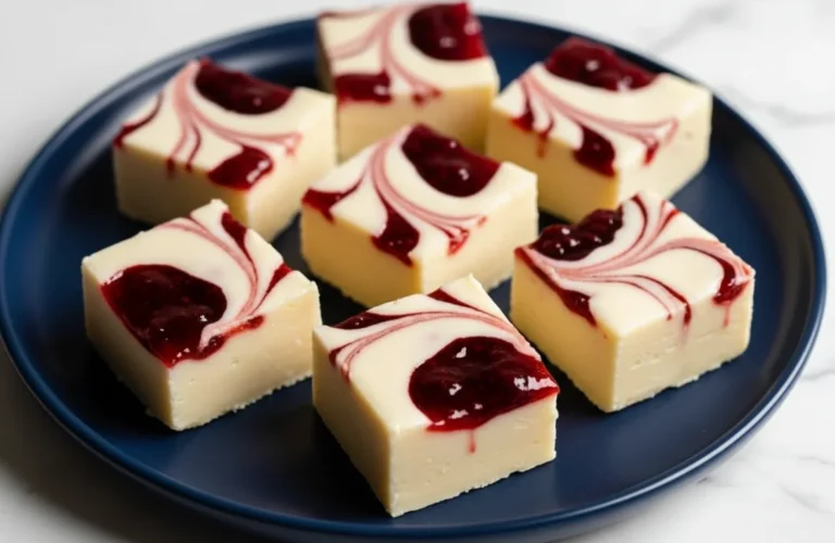 White Chocolate Raspberry Fudge