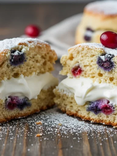Cranberry Orange Sour Cream Scones