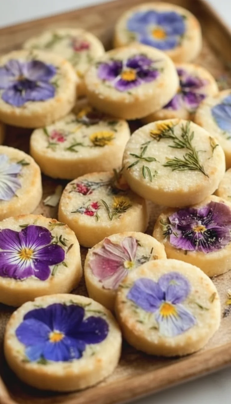 Flower-Pressed Shortbread Cookies: 7 Stunning Secrets for Professional Results - Image 1
