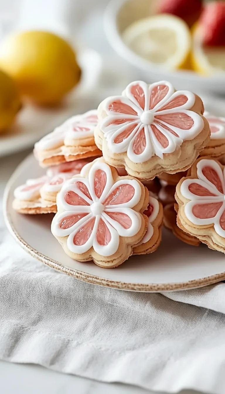 Flower Shaped Strawberry Lemon Sandwich Cookies for Spring Bliss: 7 Delicious Secrets for the Ultimate Bake - Image 1