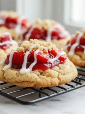 Homemade Strawberry Shortcake Butter Cookies