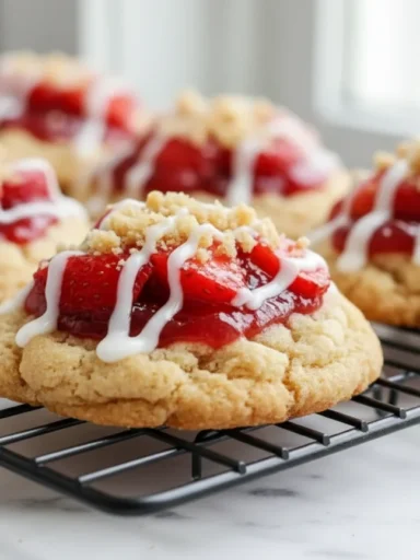 Homemade Strawberry Shortcake Butter Cookies