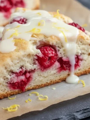 Lemon Raspberry Scones