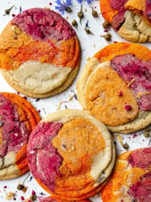 Raspberry Grapefruit Passionfruit Sugar Cookies