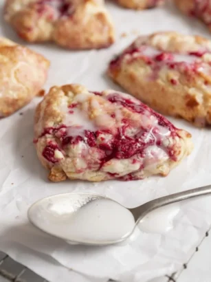 White Chocolate Raspberry Scones