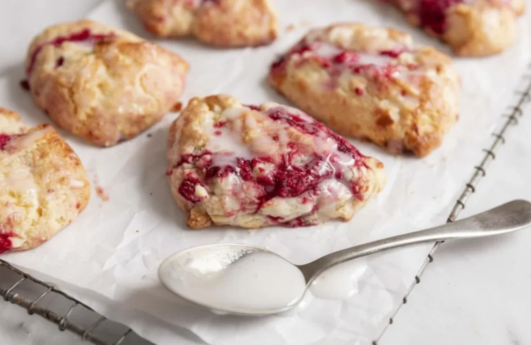 White Chocolate Raspberry Scones