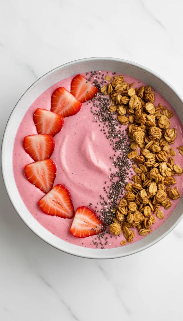 Frozen strawberry kefir smoothie bowls: 7 Amazing Recipes for the Ultimate Breakfast - Image 1