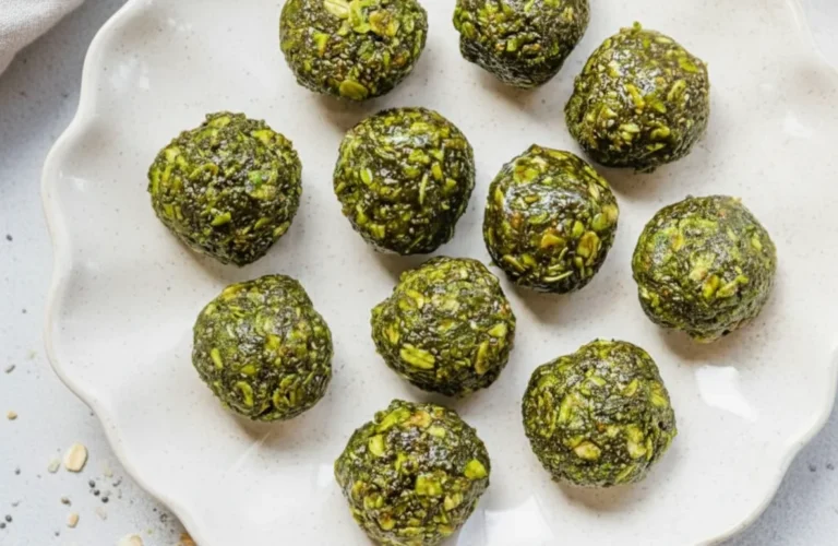 healthy no bake matcha energy balls