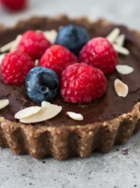 vegan raw chocolate avocado tart